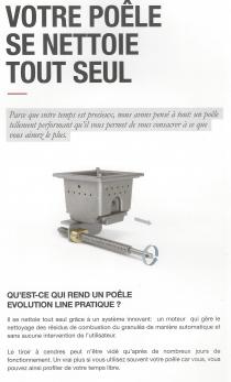 Poêle à  granulés Révolutionnaire modèle Ella 8 Kw Blanc