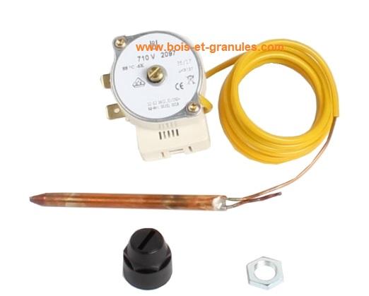 Thermostats Thermostat de réservoir à réarmement manuel pour poêles Nuance 6 et 9 Kw