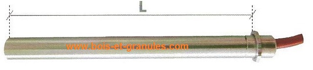 Bougie D'allumage Pour Poêle à Granulés Palazzetti/Royal - Réf. 895715630, 350 W, 16 Cm | Compatible Nombreux Modèles