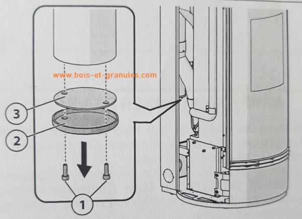 1029964 - KIT 2,5 MT JOINT TRESSE CORDE ARCTIQUE NOIRE Ø 8 MM PORTE POÊLE À  GRANULES DE BOIS - TRICOTEX