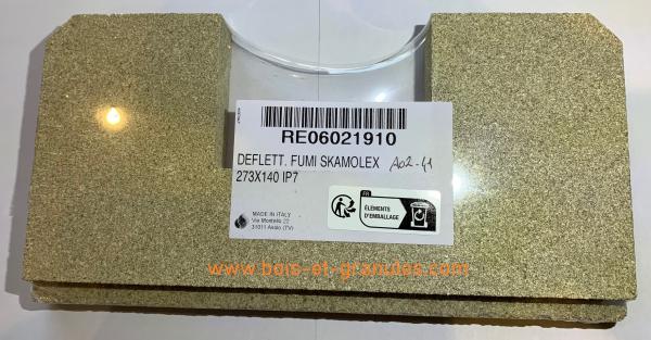 Déflecteurs Déflecteur Skamolex chambre de combustion pour insert IP7 à partir V17 et IP7M, IP9M, IP11M