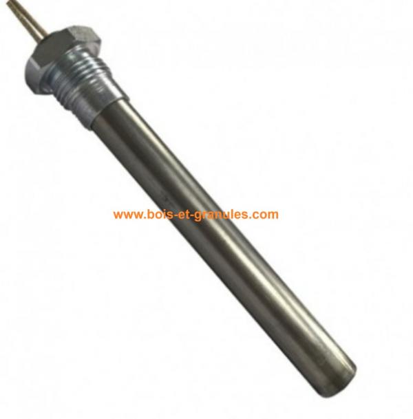 Bougies d'allumage Bougie d'allumage pour chaudière Bioclass Classic et NG lg 140 mm diam. 16 mm écrou vissage 1/2 400 W