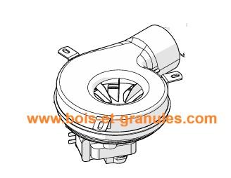 Pièces détachées Piazzetta > Extracteur de fumée Natalini pour poêles modèles Trend,  P163T , tous modèles Piazzetta à partir de la version V18